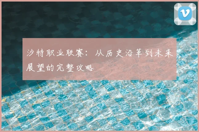 沙特职业联赛：从历史沿革到未来展望的完整攻略